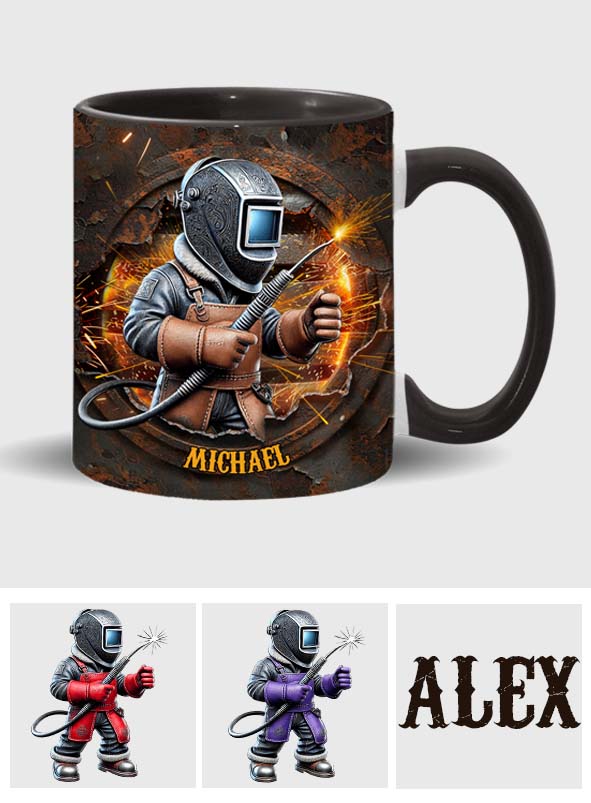 Mug personnalisé « Fier soudeur »