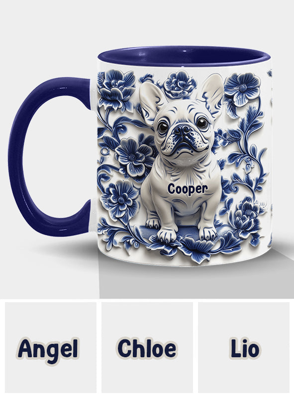 Mug personnalisé avec un adorable bouledogue français - Frenchie