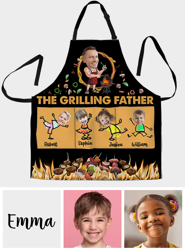 Assiette à griller pour papa - Tablier de papa personnalisé