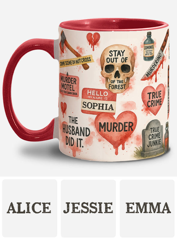 True Crime Lover - Personalized True Crime Accent Mug