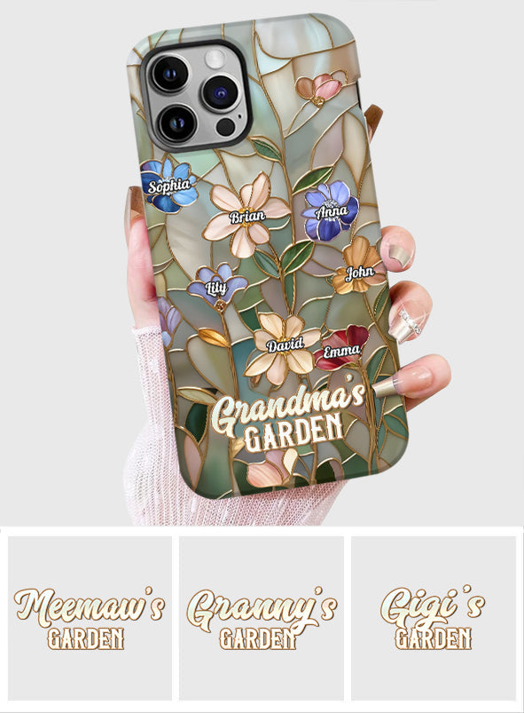 Coque de téléphone personnalisée « Le jardin de grand-mère » avec impression intégrale
