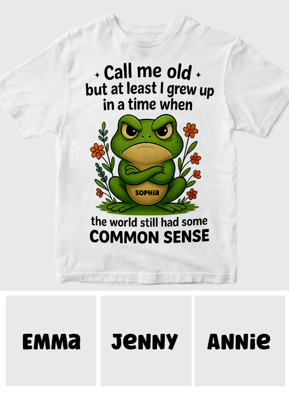 Appelez-moi vieux - T-shirt et sweat à capuche personnalisés Love Frog