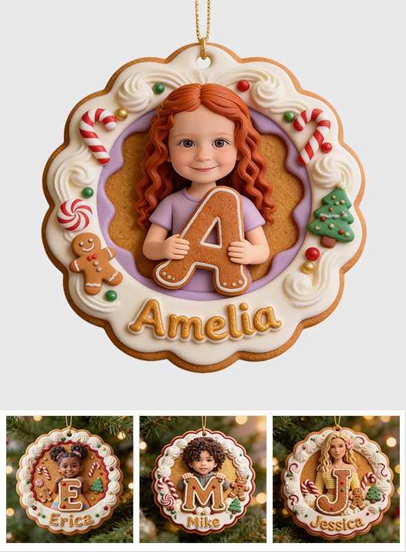 Sweet Christmas Memories - Personalized Kid Premium 3D Ornament