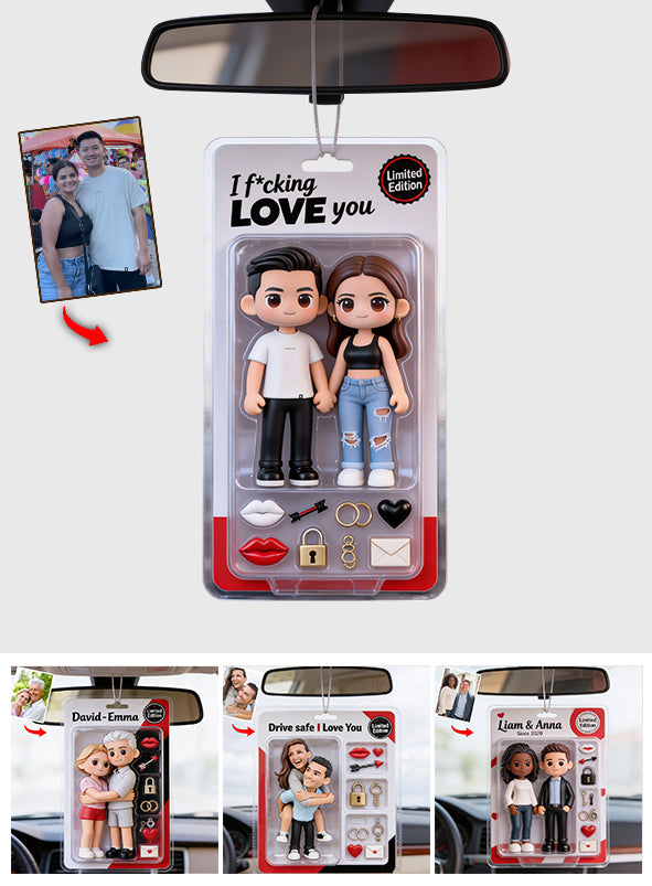 Drive Safe Custom Any Photo - Personalized Couple Car Ornament