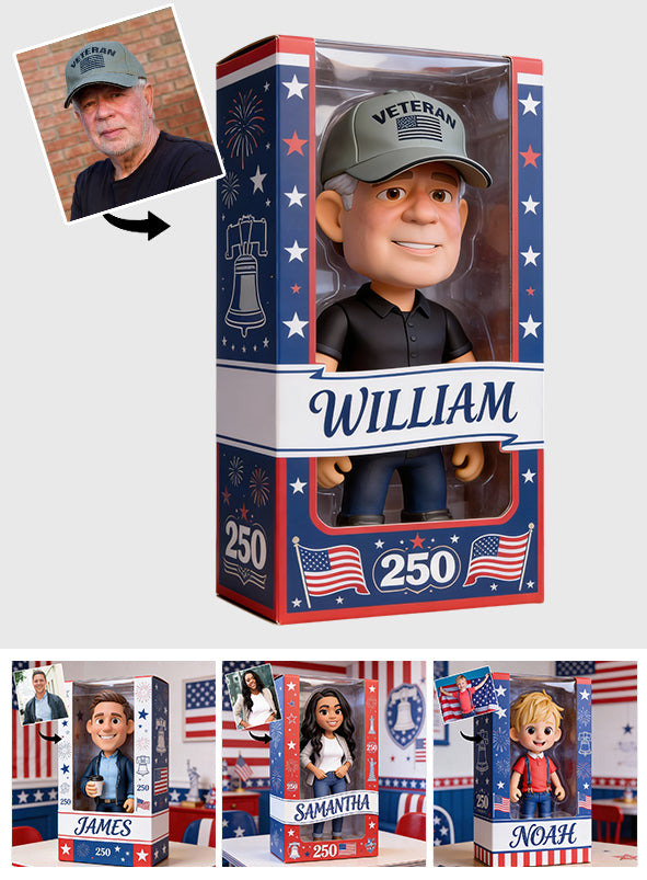 Plaque commémorative personnalisée « Patriote » en acrylique, forme personnalisée, pour le 250e anniversaire.