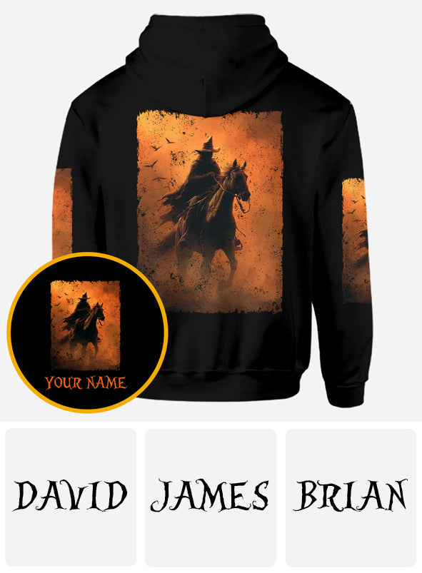 T-shirt personnalisé Halloween à cheval - T-shirt intégral Halloween