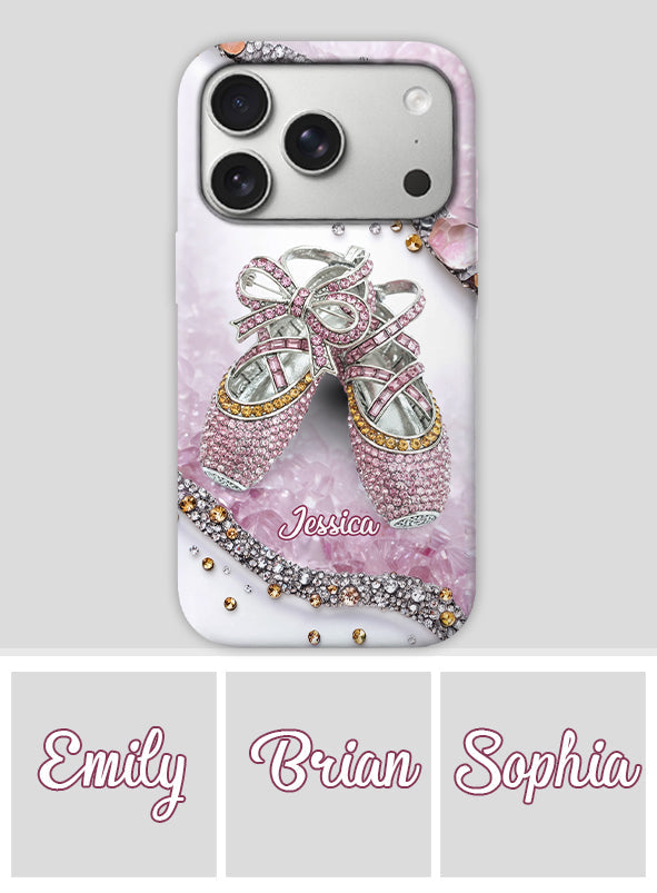 Chaussures de ballet mignonnes - Coque de téléphone personnalisée avec imprimé intégral de ballerine