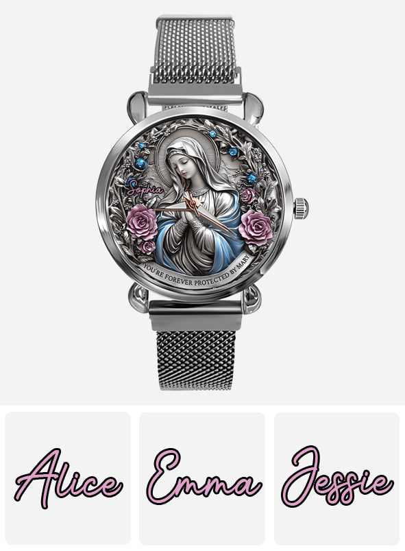 Foi éternelle - Montre-bracelet chrétienne personnalisée pour femme