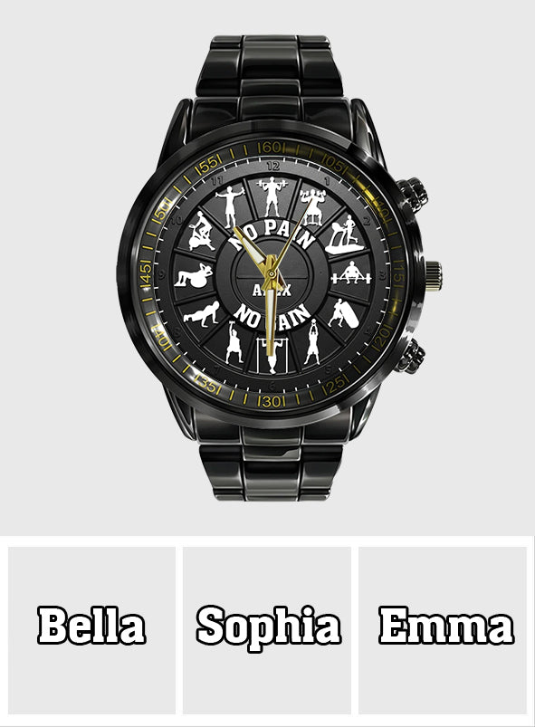 Pas de douleur, pas de gain - Montre de fitness personnalisée