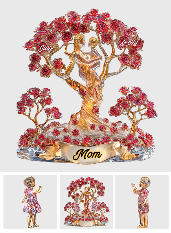 Meilleure maman du monde - Plaque acrylique personnalisée « Mère » en forme de carte de vœux