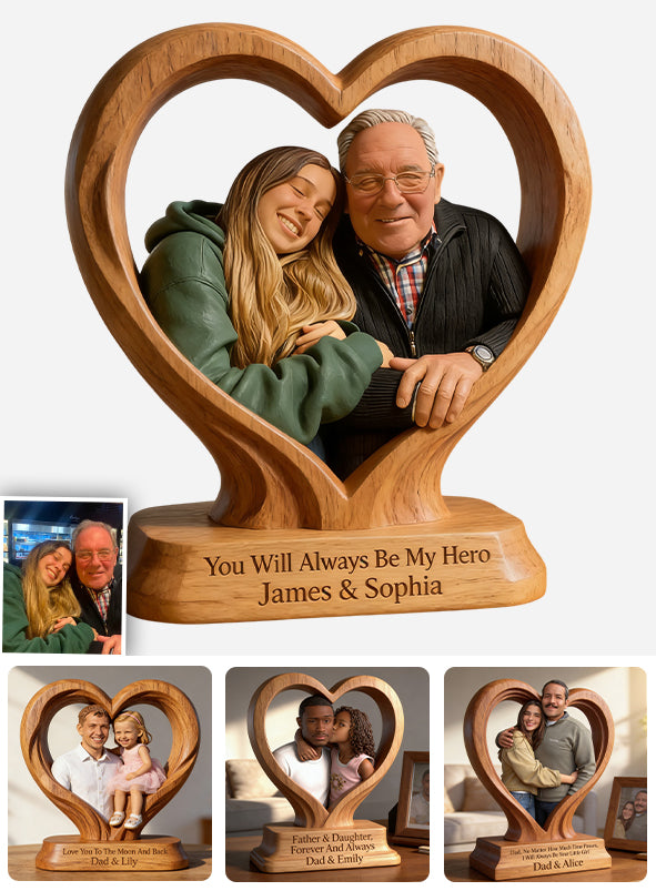 Vous êtes le meilleur papa - Figurine 3D personnalisée premium