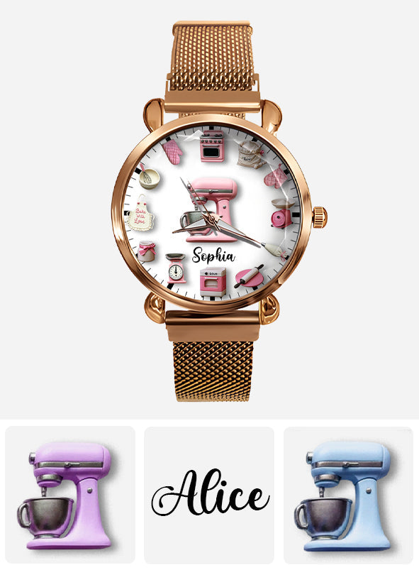 Love Baking - Personalized Baking Women Hand Watch