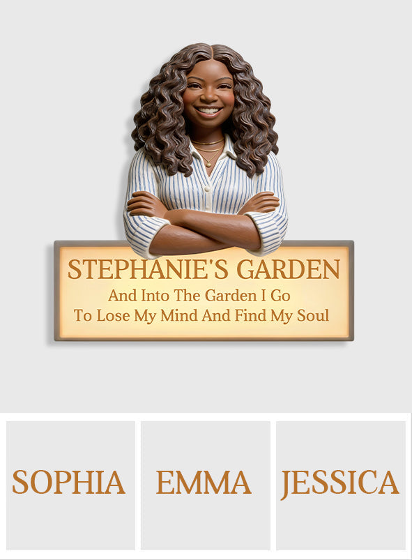 Panneau lumineux LED de jardinage personnalisé à partir de n'importe quelle photo - Panneau en acrylique personnalisé pour jardinage