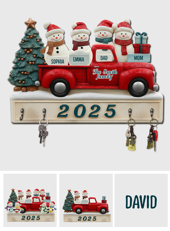 Welcome Home - Personalized Family Custom Shaped Hanging Rack