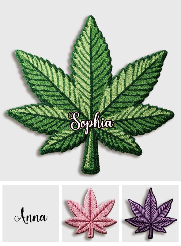 Feeling Dope - Personalized Weed Shaped Doormat/ Rug