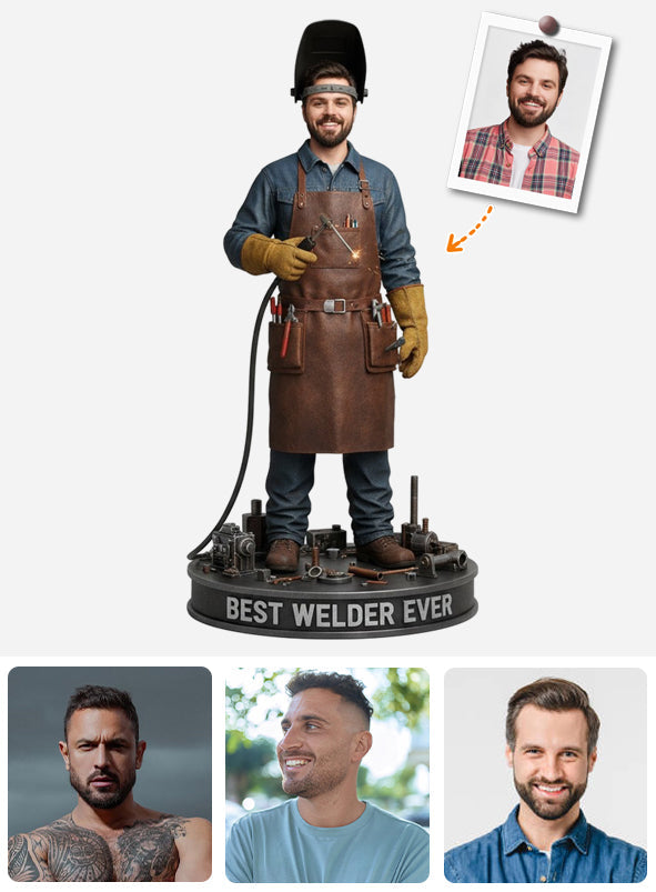 Cadeau personnalisé pour soudeur - Plaque acrylique personnalisée en forme de soudeur