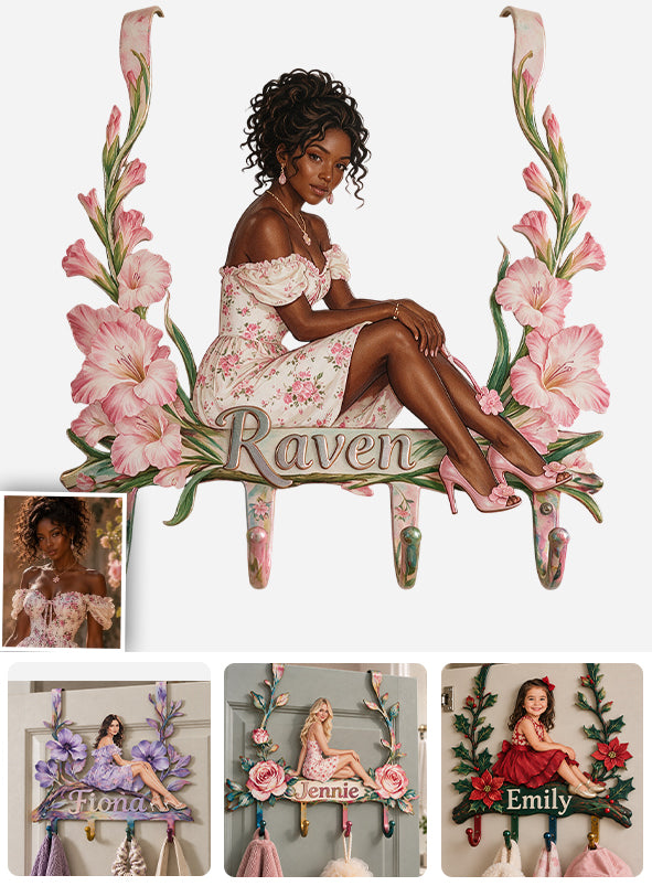 Bloom Into You - Personalized Self Love Metal Door Hooks