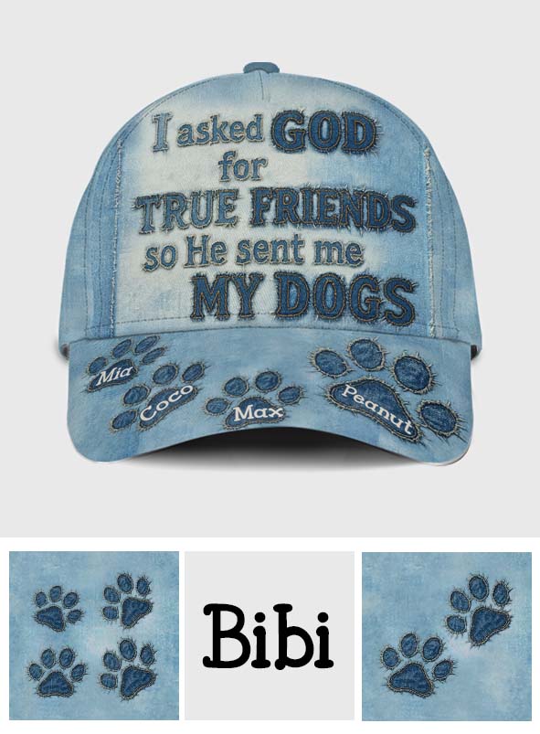 A True Friend - Personalized Dog Classic Cap