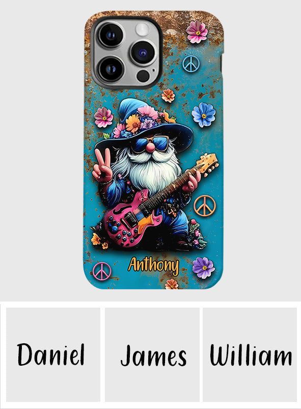 Coque de téléphone personnalisée Hippie Gnome - Motif hippie intégral