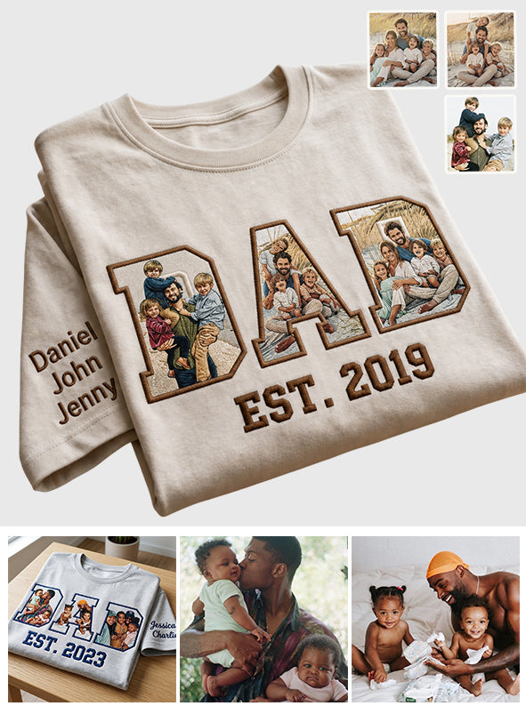 Meilleur Papa - Chemise Personnalisée Tout Imprimé