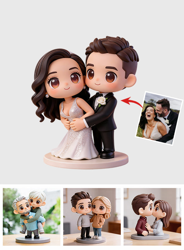 Cadeau pour elle, cadeau pour lui - Figurine 3D personnalisée pour couple