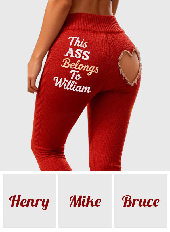 Ce fessier appartient à - Leggings personnalisés pour couples