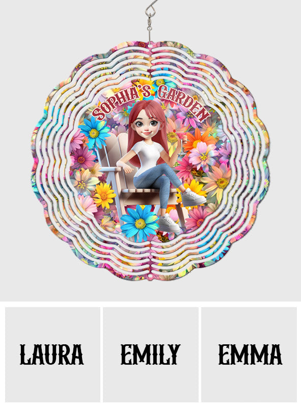 My Beautiful Garden - Personalized Gardening Wind Spinner