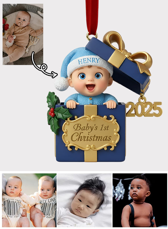 Baby's 1st Christmas - Personalized Newborn Ornament