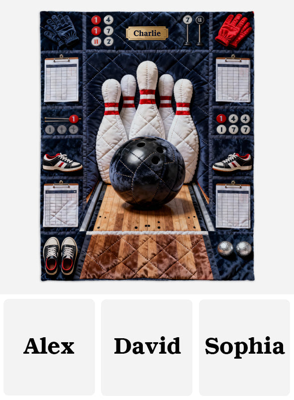 J'adore le bowling - Couverture de bowling personnalisée