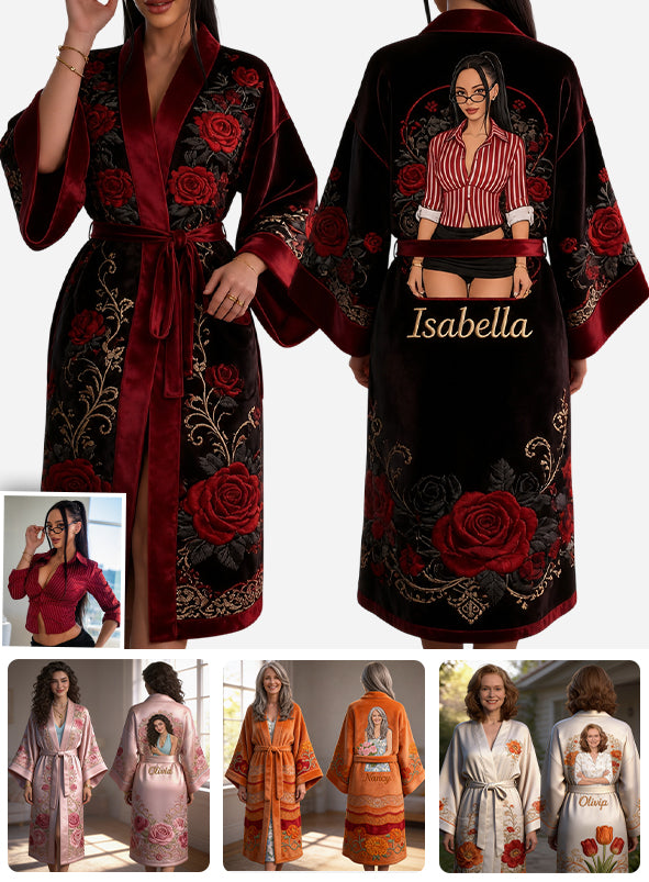 Love Myself - Personalized Self Love Pajama Kimono Robe