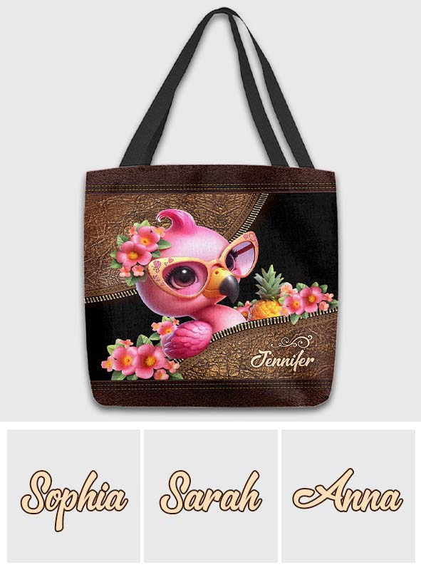 Love Flamingos - Personalized Flamingo Tote Bag