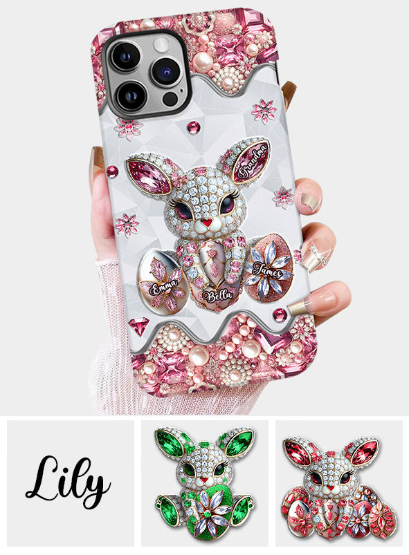 Coque de téléphone personnalisée « Lapin de Pâques - Mamie » avec impression intégrale
