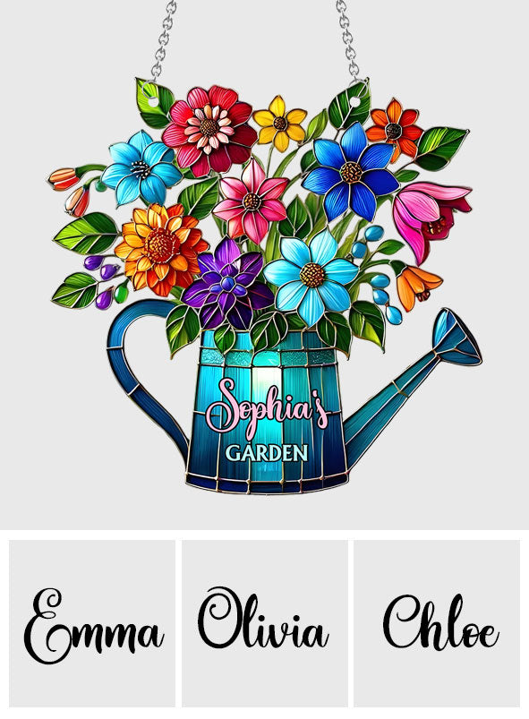 Passionné(e) de jardinage ? - Attrape-soleil personnalisé à suspendre à la fenêtre.