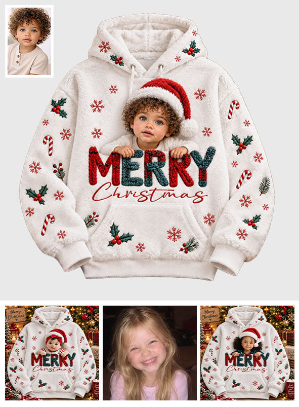 Joyeux Noël - Sweat à Capuche Enfant Personnalisé