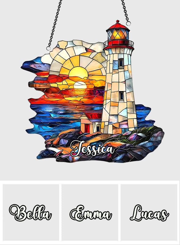 Éclat de l'Océan - Attrape-soleil personnalisé pour les amoureux de la mer, à suspendre à la fenêtre