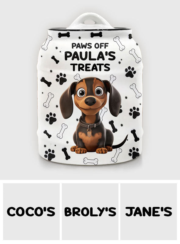 Friandises pour chiens - Pot à biscuits personnalisé pour chien