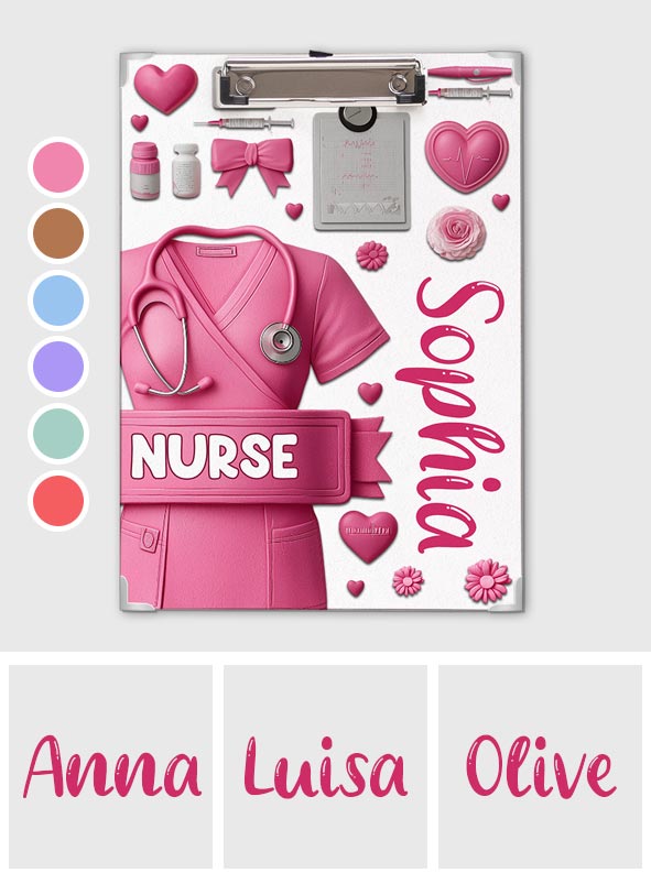 Nurse Life - Personalized Nurse Clipboard