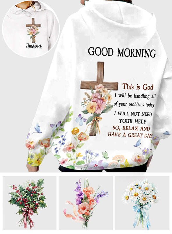 Bonjour, voici Dieu - T-shirt chrétien personnalisé intégral