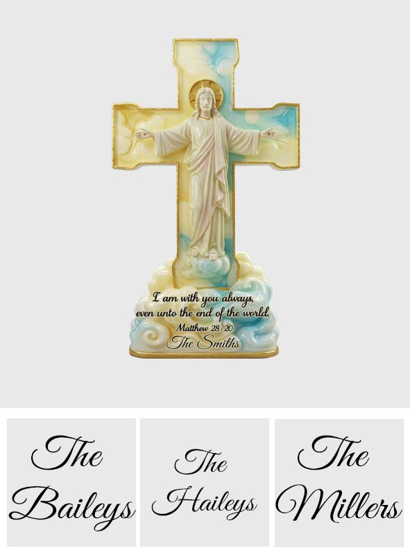 I Am With You Always - Personalized Christian Custom Shaped Acrylic Plaque