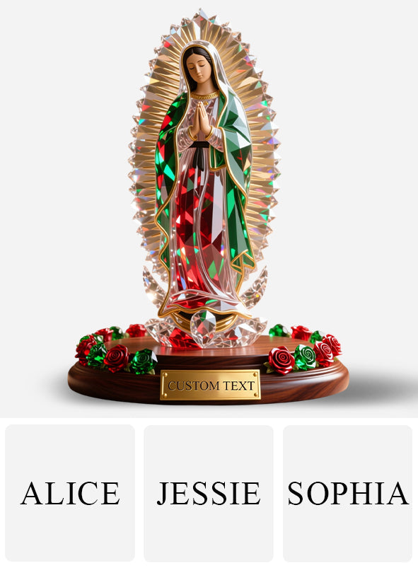 Our Lady Of Guadalupe - Personalized Christian Custom Shaped Acrylic Plaque