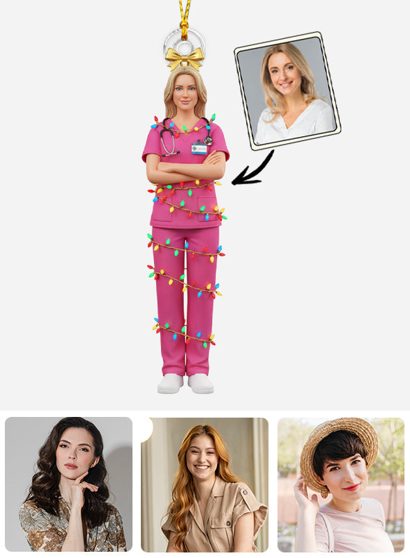 Infirmière de service - Ornement personnalisé pour infirmière