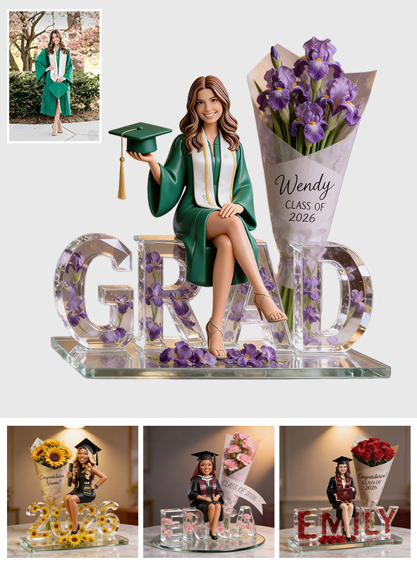Photo Personnalisée - Plaque Acrylique Personnalisée pour Graduation