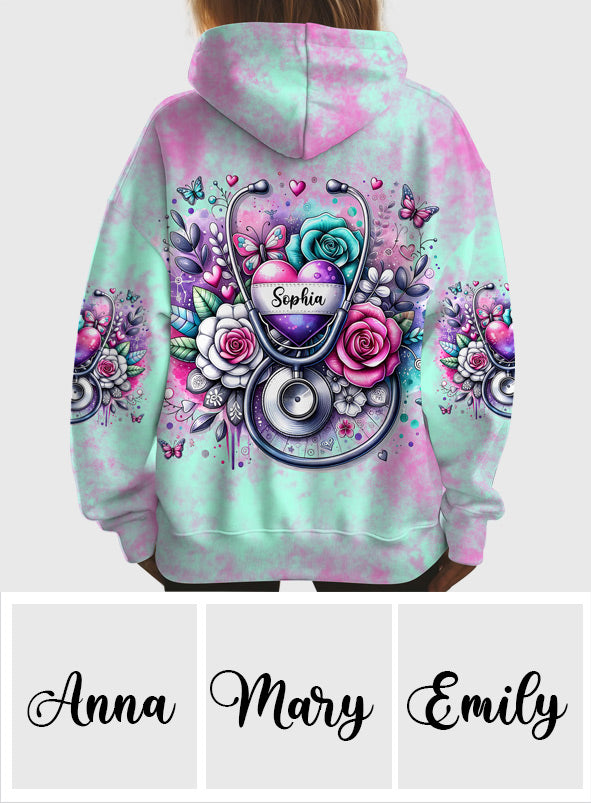 Le métier d'infirmière est un travail de cœur - T-shirt personnalisé pour infirmière