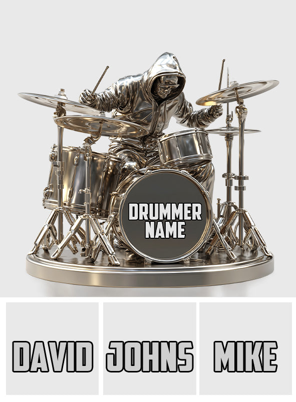 Cool Drummer - Personalized Drummer Custom Shaped Acrylic Plaque