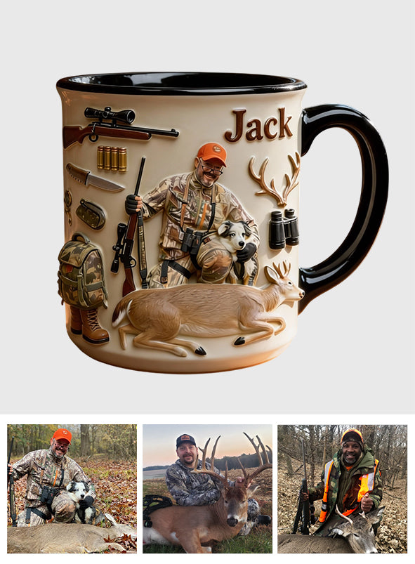 Custom From Any Photo - Personalized Hunting Set Accent Mug with Acrylic Stirrers