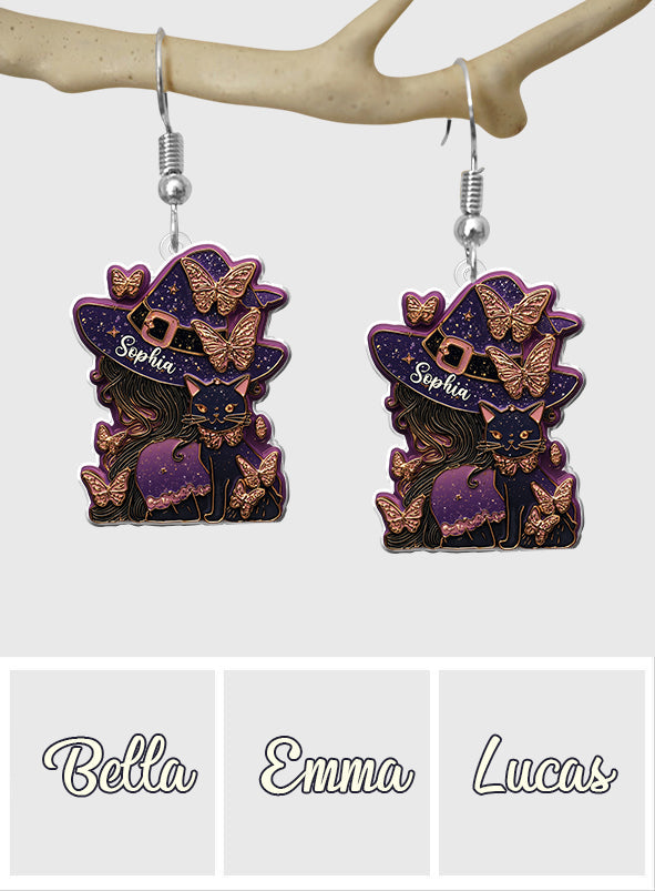 Magical Witch Hocus Pocus - Personalized Witch Earrings