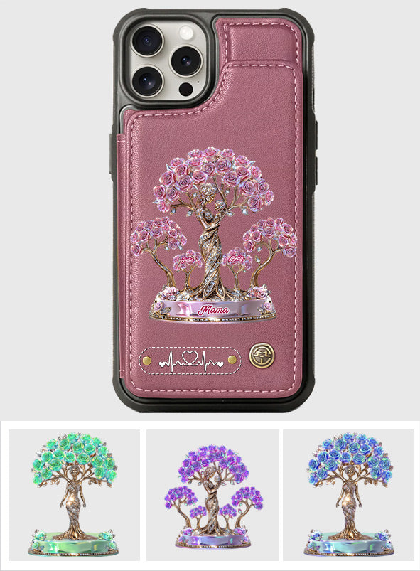 Meilleure maman du monde - Étui portefeuille personnalisé pour téléphone - Maman