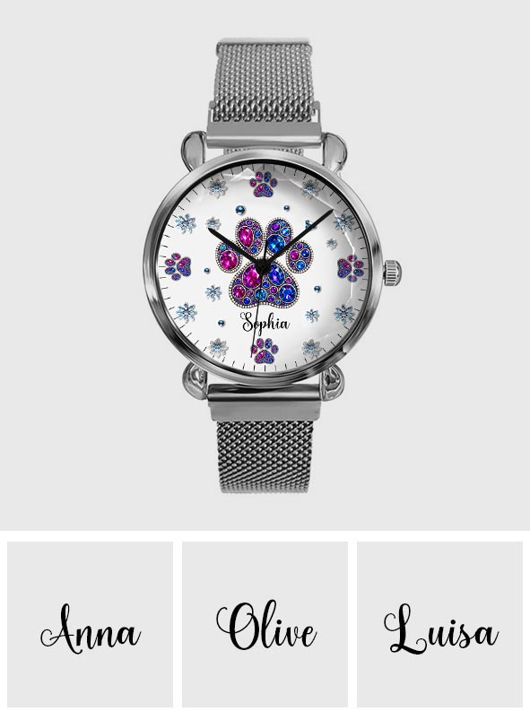 Amoureux des chiens - Montre-bracelet personnalisée pour femmes passionnées de chiens