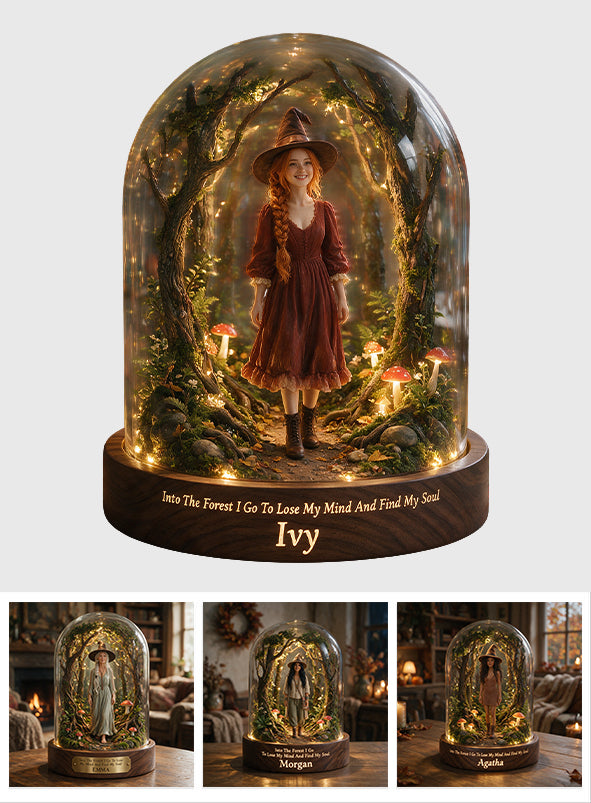 Into The Forest - Personalized Witch Custom Shaped Acrylic Plaque