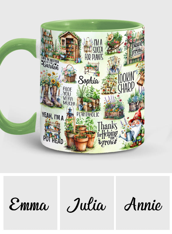 Life Is Better At The Garden - Personalized Gardening Accent Mug